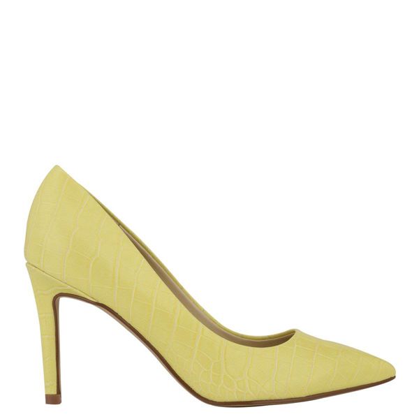 Nine West Ezra Pointy Toe Yellow Pumps | South Africa 77S81-8M20